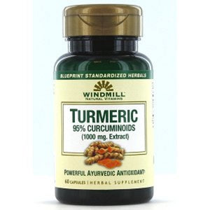 Windmill Health, Turmeric Curcumin, 1000 mg, 60 Count
