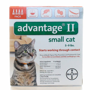 Advantage II, Small Cat   5-9 Lb, 4 Count