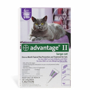 Advantage II, Large Cat   9+ Lb, 4 Count