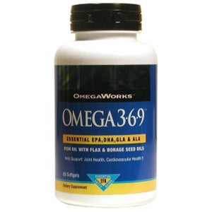 OmegaWorks, Omega 3-6-9, 60 Each