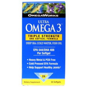 OmegaWorks, Ultra Omega 3 Triple Strength, 30 Softgels