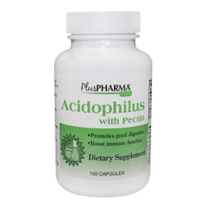 Plus Pharma, Acidophilus with Pectin, 100 Caps