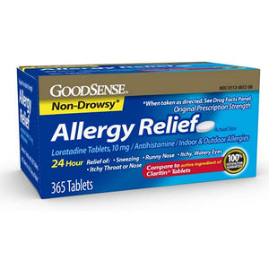 Ohm, Allergy Relief Loratadine, 10 mg, 365 Count