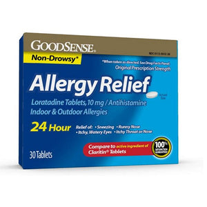 Ohm, Allergy Relief Loratidine, 10 mg, 30 Count