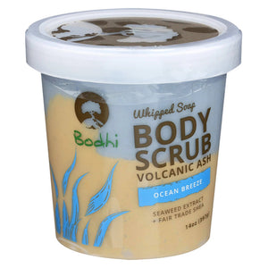 Bodhi, Whipped Soap Body Scrub Volcanic Ash Ocean Breeze, 14 Oz