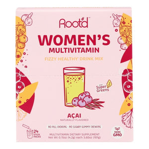 Rootd, Womens Fizzy Multivitamin Acai, 24 Count