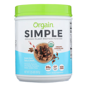 Orgain, Organic Simple Plant Protein, Creamy Chocolate 1.25 lbs