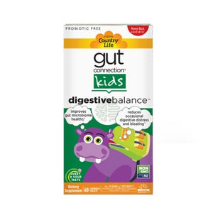 Country Life, Gut Connection Kids Digestive Balance, 60 Chews