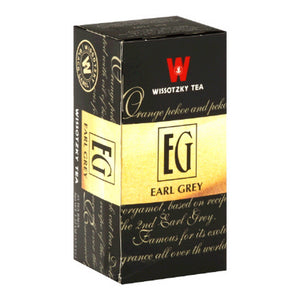 Wissotzky, Black Tea Earl Grey, 25 Bags(Case Of 6)