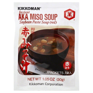 Kikkoman, Aka Instant Miso Soup Mix, 1.05 Oz(Case Of 12)