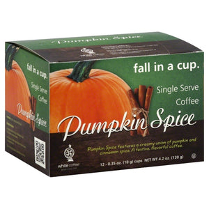 White Coffee, Coffee Sngl Pumpkin Spice, 10 Count(Case Of 4)