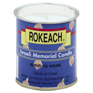 Rokeach, Candle Tumbler Yahrzeit, 1 Count(Case Of 48)