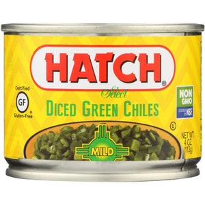 Hatch Chili, Select Diced Green Chiles Mild, 4 Oz
