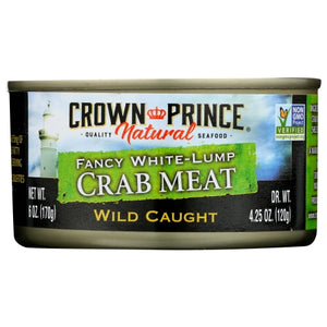 Crown Prince, Crab Meat White Lump, Case of 1 X 6 Oz