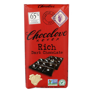 Chocolove, Dark Chocolate Bar Rich, 3.2 Oz(Case Of 12)