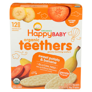Happy Baby Food, Organic Teethers Sweet Potato And Banana, 1.7 Oz(Case Of 6)