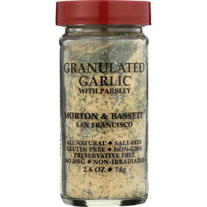 Morton & Bassett, Garlic Granulated, 2.6 Oz(Case Of 3)