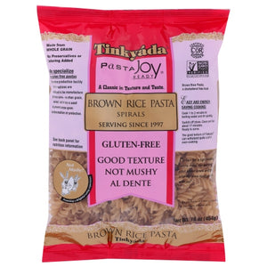 Tinkyada, Brown Rice Pasta Spirals Gluten Free, 16 Oz(Case Of 12)