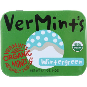 Vermints, Candy Wintergreen Org, 1.41 Oz(Case Of 6)