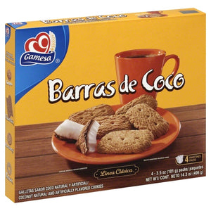 Gamesa, Cookie Barras De Coco, 14.3 Oz(Case Of 12)