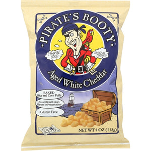 Pirate's Booty, Aged White Cheddar, 4 Oz(Case Of 12)