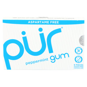 The Pur Company, Pur Peppermint Gum, 9 Count(Case Of 12)
