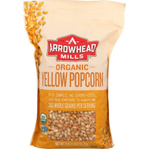Arrowhead Mills, Organic Yellow Popcorn, 28 Oz(Case Of 6)