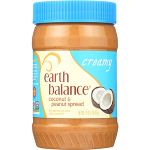 Peanut Bttr Crmy Ccnut Case of 12 X 16 Oz by Earth Balance