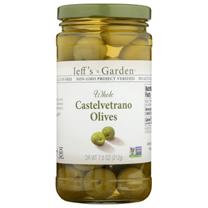 Jeff's GardenPatak, Whole Castelvetrano Olives, 7.5 Oz(Case Of 6)