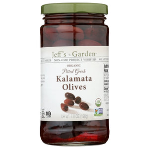 Jeff's GardenPatak, Organic Pitted Greek Kalamata Olives, 7 Oz(Case Of 6)