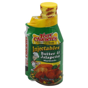 Tony Chachere's, Butter And Jalapeno With Injector, 17 Oz(Case Of 6)