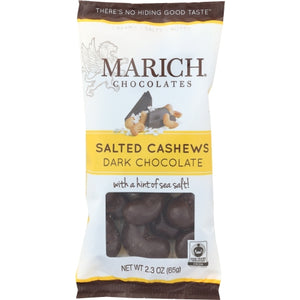 Marich, Choc Drk Sea Slt Cashews, 2 Oz(Case Of 12)