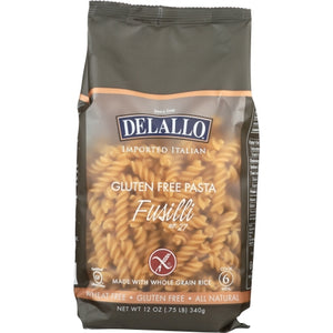 Delallo, Gluten Free Fusilli Pasta, 12 Oz(Case Of 12)