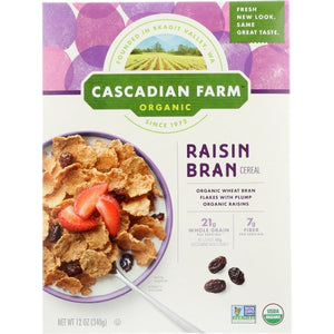 Cascadian Farm, Cereal Raisin Bran, Case of 10 X 12 Oz