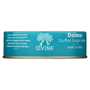 Divina, Dolmas Stuffed Grape Leaves, 7 Oz(Case Of 12)