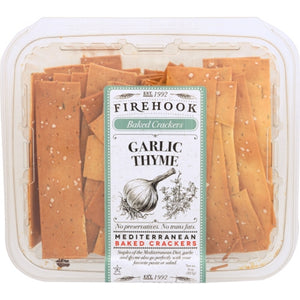 Firehook, Cracker Bkd Garlic Thyme, 8 Oz(Case Of 12)