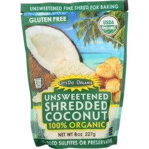 Lets Do Organics, Coconut Shred Unswtn Org, 8 Oz(Case Of 12)