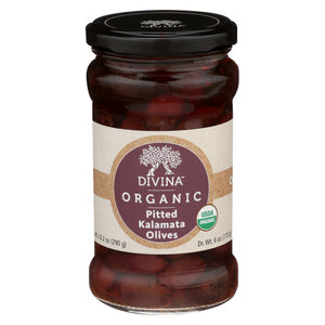 Divina, Organic Pitted Kalamata Olives, 6 Oz(Case Of 6)