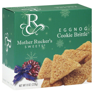 Mother Ruckers Sweets, Cookie Holiday Eggnog Bri, 7 Oz(Case Of 6)
