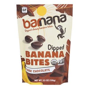Barnana, Dipped Banana Bites Dark Chocolate, 3.5 Oz(Case Of 12)