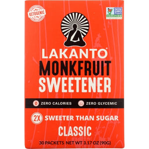 Lakanto, Monkfruit Sweetener Classic, 3.17 Oz(Case Of 8)