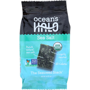 Ocean's Halo, Sea Salt Seaweed Snack, 0.14 Oz(Case Of 12)