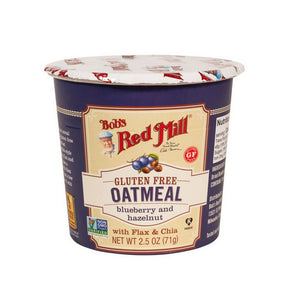 Bobs Red Mill, Oatmeal Cup Hazlenut Blueberry, 2.5 Oz(Case Of 12)