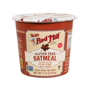 Bobs Red Mill, Oatmeal Cup Mapple Brown Sugar, 2.15 Oz(Case Of 12)