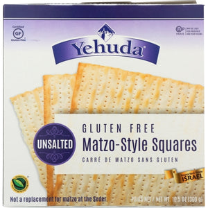 Yehuda, Gluten Free Unsalted Matzo Squares, 10.5 Oz(Case Of 12)
