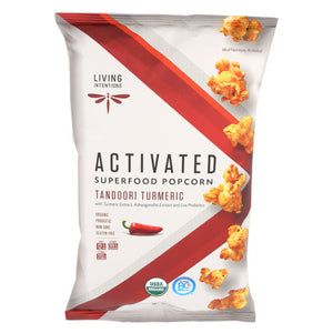Living Intentions, Act Ivated Superfood Popcorn Tandoori Turmeric, 4 Oz(Case Of 12)
