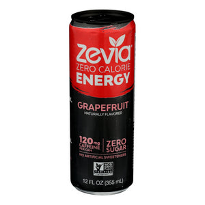 Zero Calorie Energy Drink Grapefruit 12 Oz by Zevia