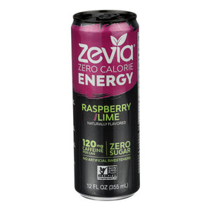 Zevia, Zero Calorie Energy RTD Raspberry Lime, 12 Oz(Case Of 12)