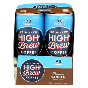 High Brew, Coffee Mexican Vnlla 4Pk, 32 Oz(Case Of 6)