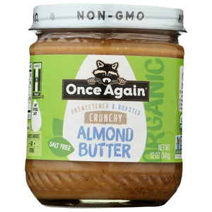 Once Again, Organic Crunchy Almond Butter, 12 Oz(Case Of 6)